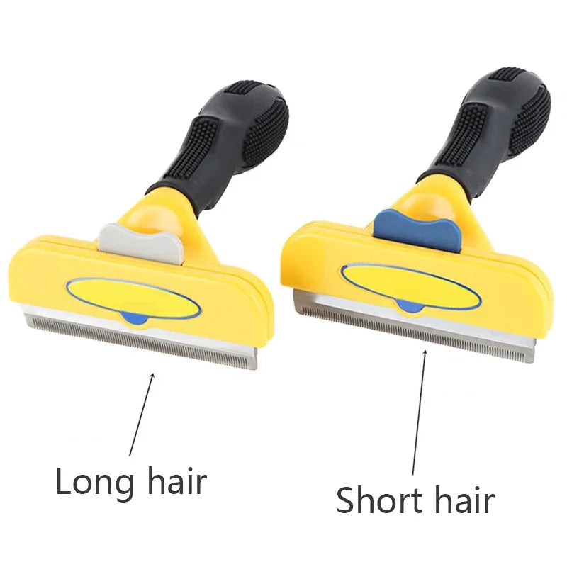 Pet Deshedding Comb - Hair Removal Brush for Cats & Dogs