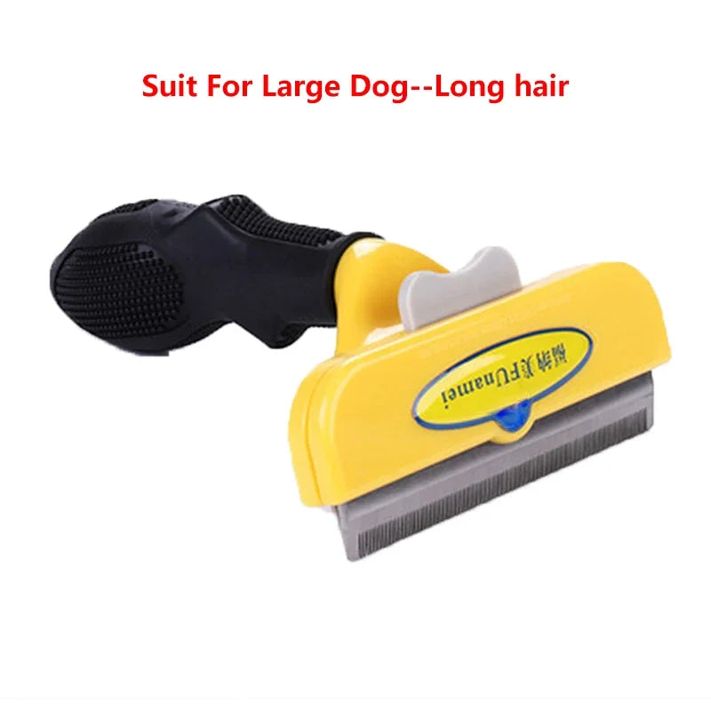 Pet Deshedding Comb - Hair Removal Brush for Cats & Dogs