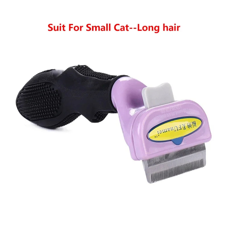Pet Deshedding Comb - Hair Removal Brush for Cats & Dogs