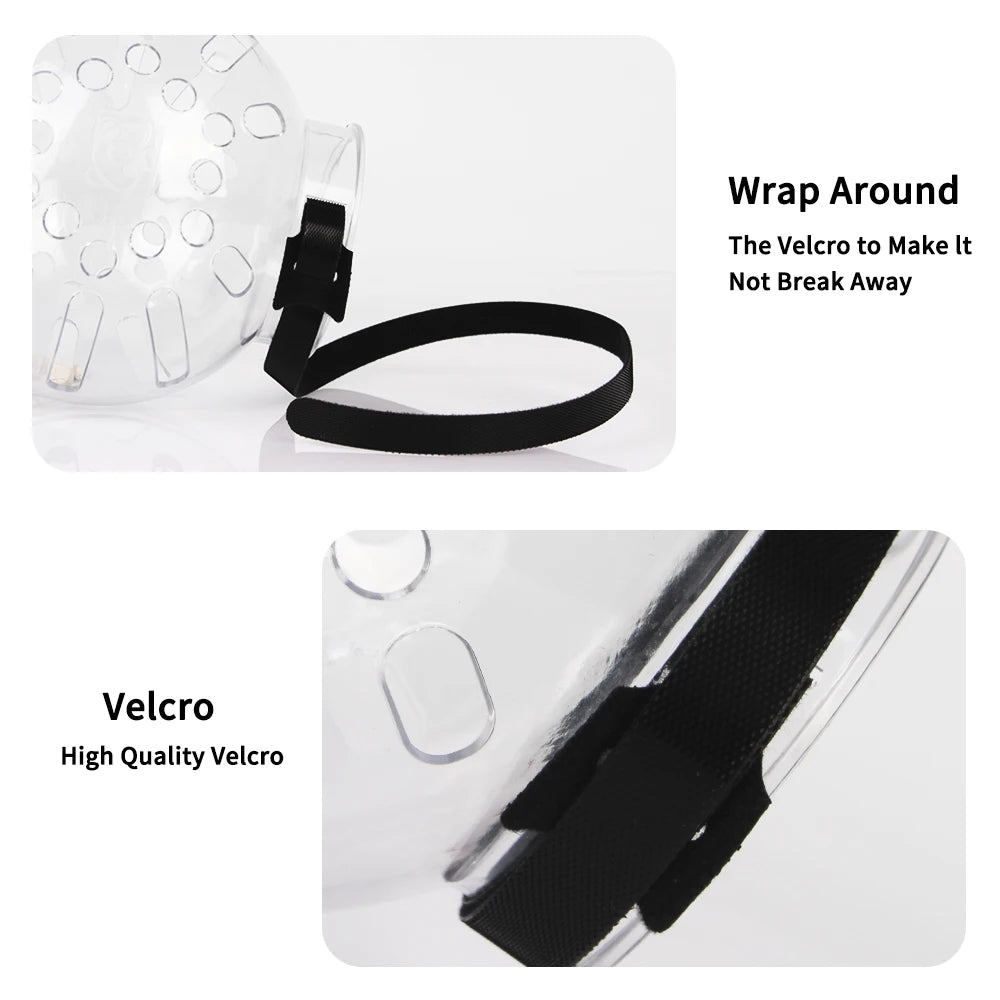 Cat Muzzle Hood - Transparent Breathable Anti-Bite Grooming Mask