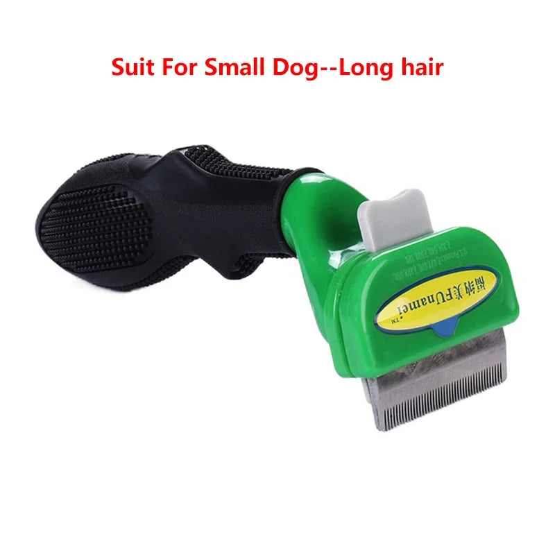 Pet Deshedding Comb - Hair Removal Brush for Cats & Dogs