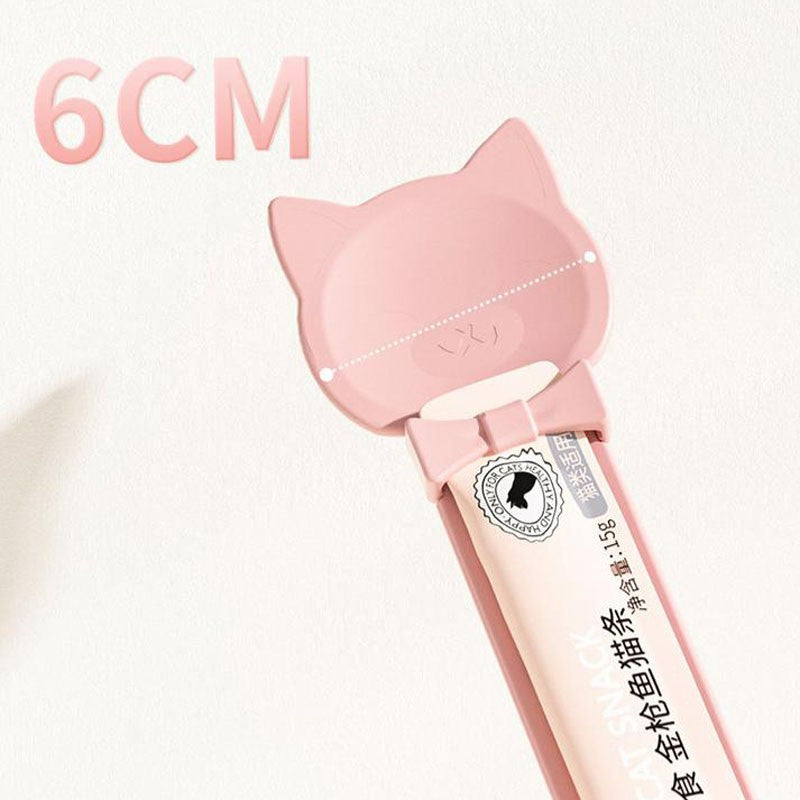 Cat Treat Spoon for Lickable Cat Treats Squeeze Up,Food Dispenser Cat Feeder